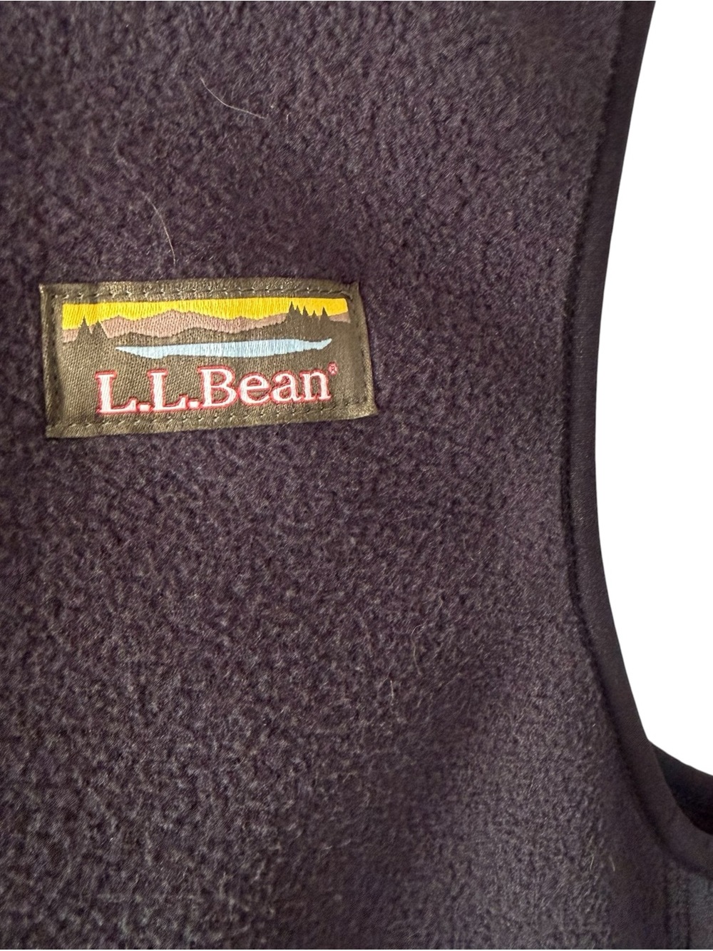 L.L. Bean Men’s Mountain Classic Black Fleece Zip Vest Sz Small Reg Item 504672 - Picture 5 of 12